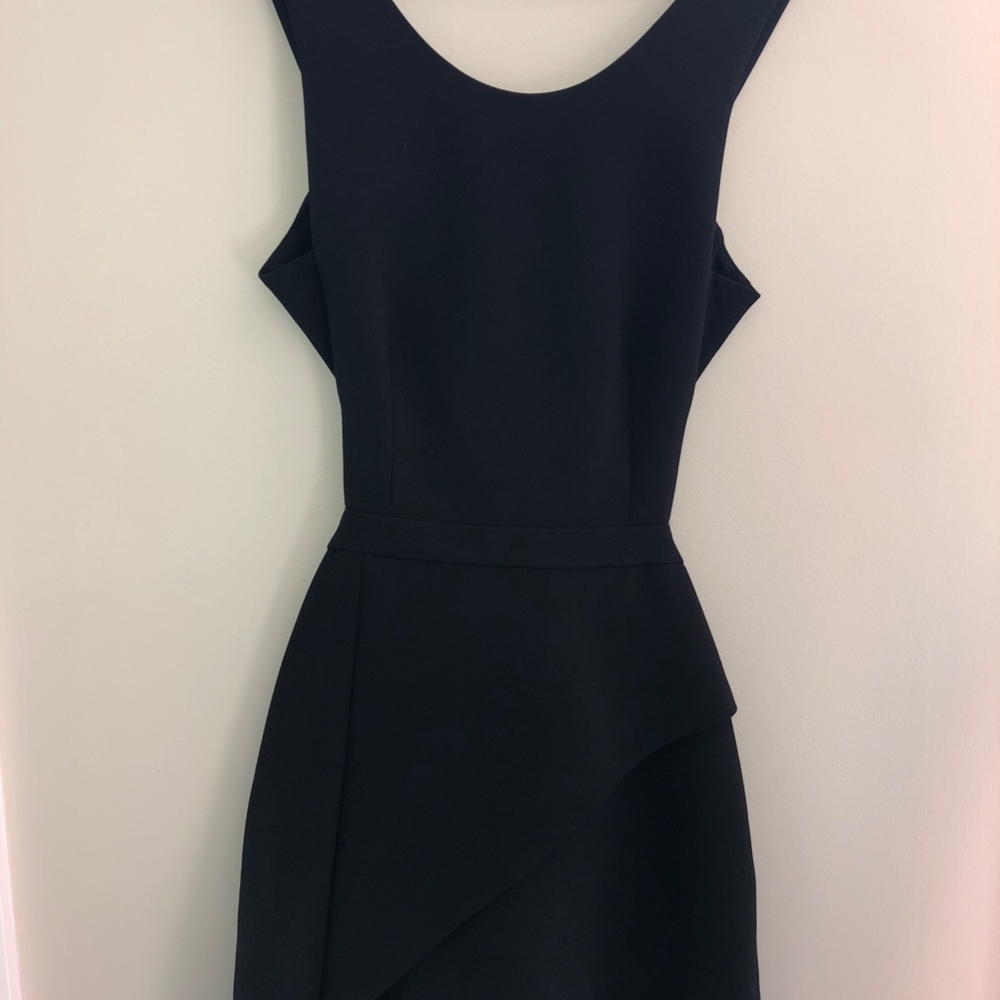 BCBG Black Party Dress with Open Back